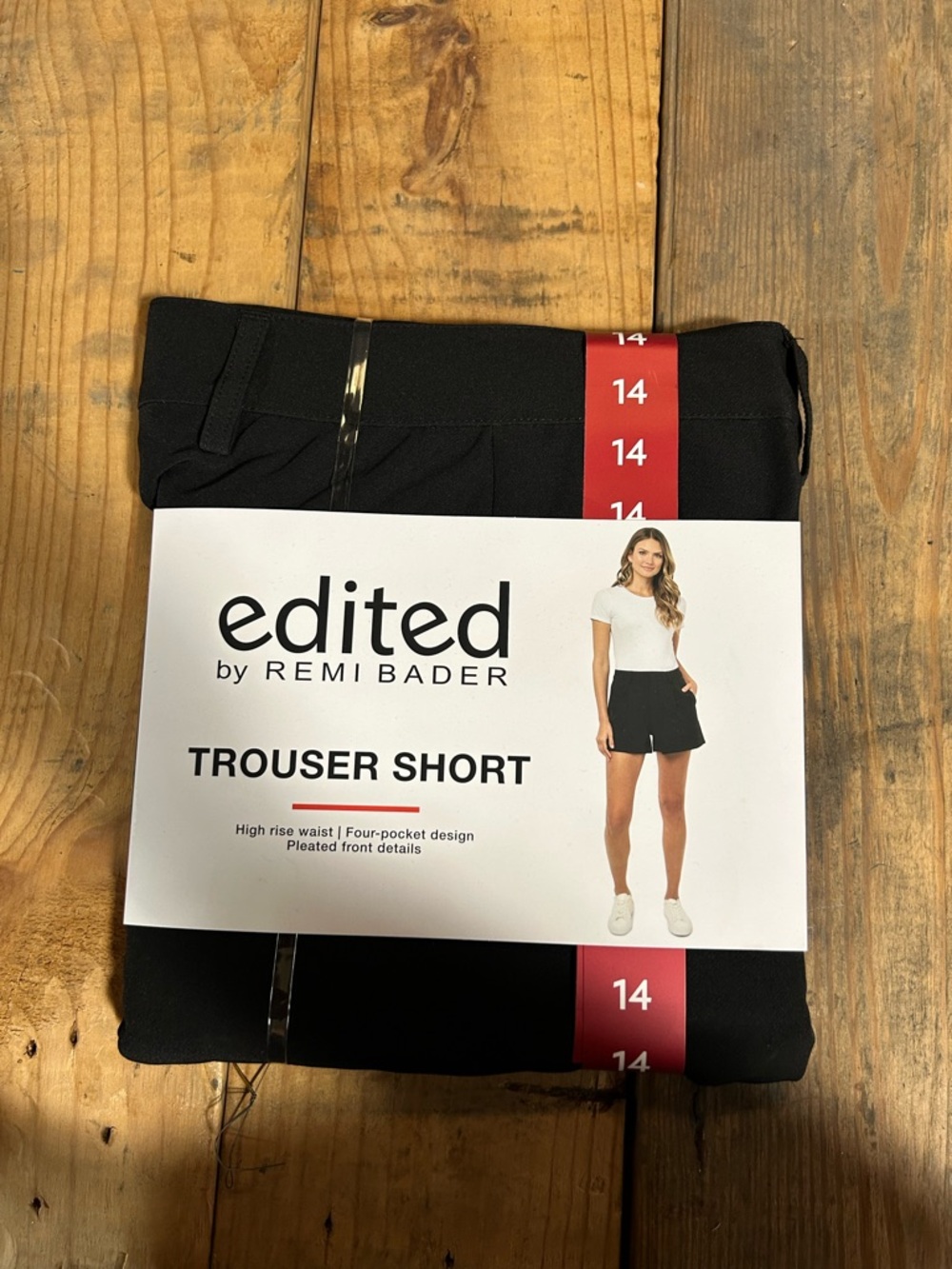 Edited by Remi Bader High-Waist‎ Trouser Shorts in Black